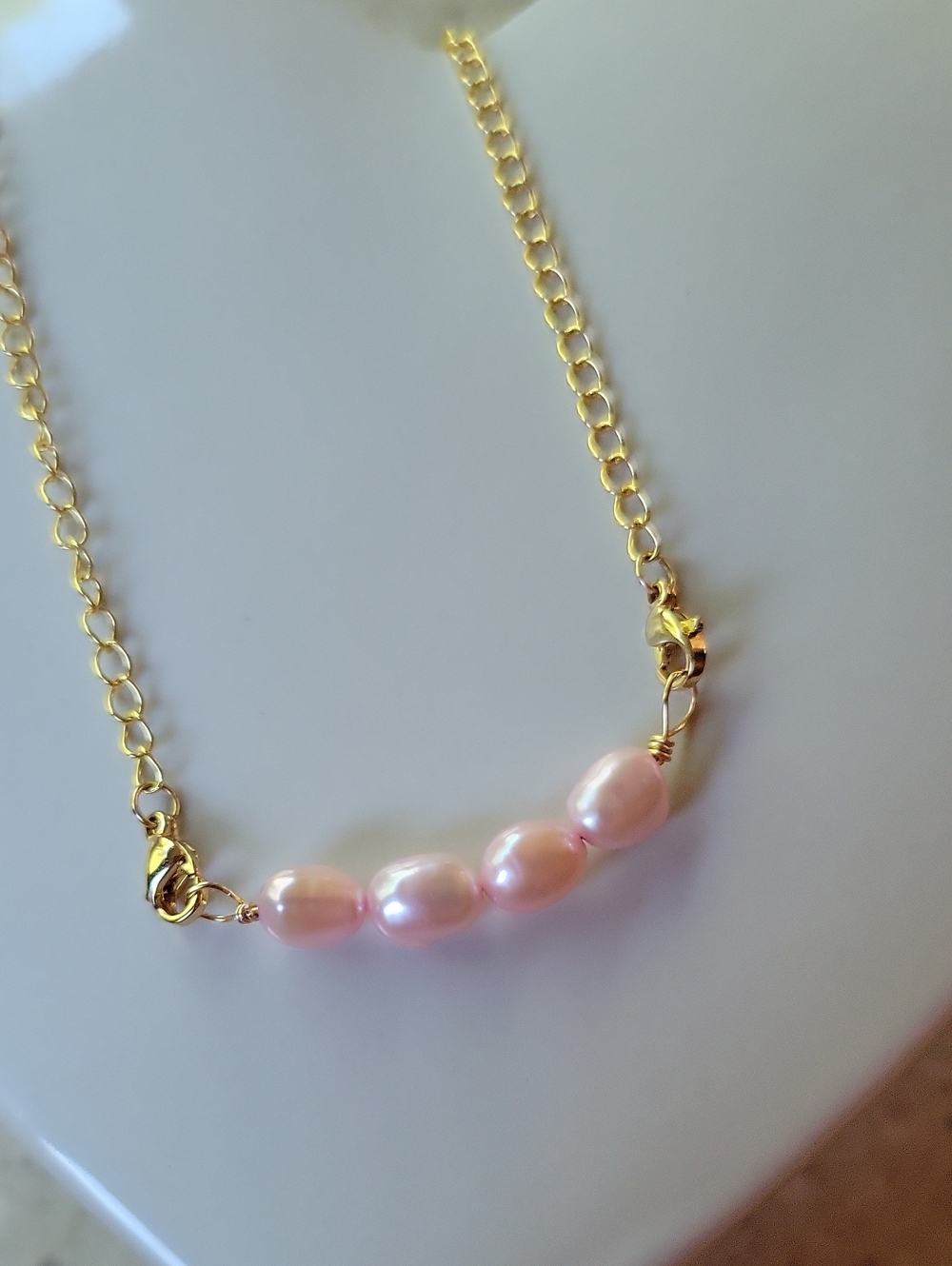 Pink Pearl Necklace